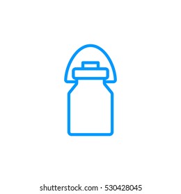 Milk jug icon Flat.