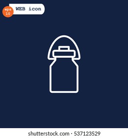 Milk jug icon Flat.