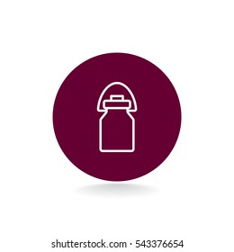 Milk jug icon Flat.
