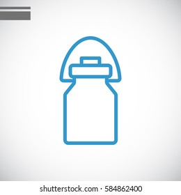 Milk jug icon Flat.