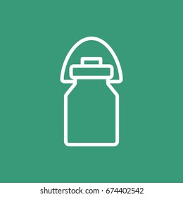 Milk jug icon Flat.
