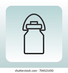 Milk jug icon Flat.
