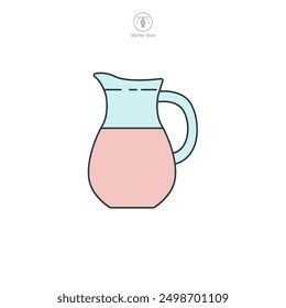 Milk Jug icon symbol vector illustration isolated on white background