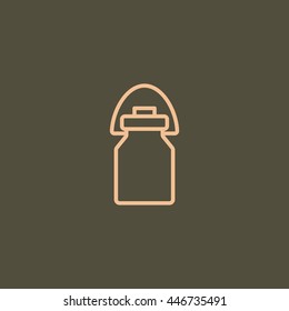  Milk jug icon Vector. 