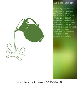 Milk jug or pitcher logo