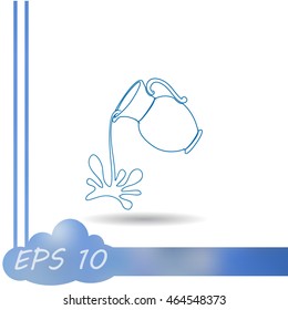 Milk jug or pitcher logo