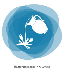 Milk jug or pitcher logo