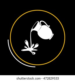 Milk jug or pitcher logo