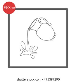 Milk jug or pitcher logo