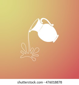 Milk jug or pitcher logo