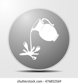 Milk jug or pitcher logo