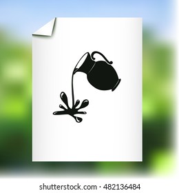 Milk jug or pitcher logo