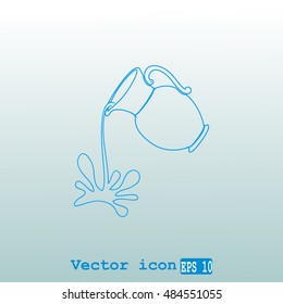 Milk jug or pitcher logo