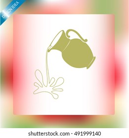 Milk jug or pitcher logo