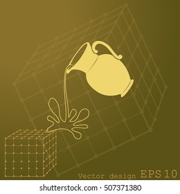 Milk jug or pitcher logo