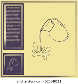 Milk jug or pitcher logo