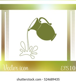 Milk jug or pitcher logo