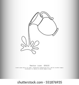 Milk jug or pitcher logo