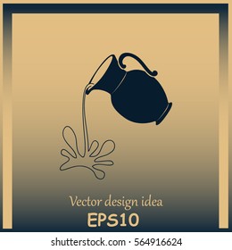 Milk jug or pitcher logo