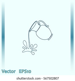 Milk jug or pitcher logo