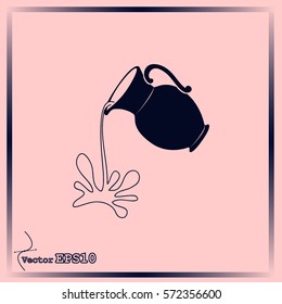 Milk jug or pitcher logo