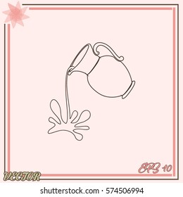 Milk jug or pitcher logo