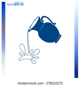 Milk jug or pitcher logo