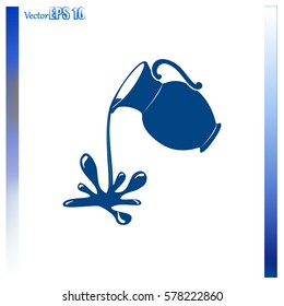 Milk jug or pitcher logo