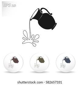 Milk jug or pitcher logo