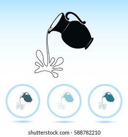Milk jug or pitcher logo