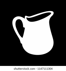Milk jug pitcher quality vector illustration cut
