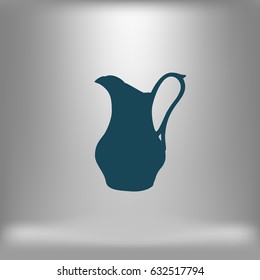 Milk jug vector illustration