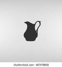 Milk jug vector illustration