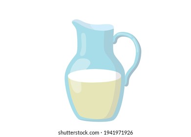 Milk jug vector illustration isolated on white background