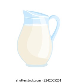 Milk jug. Vector illustration isolated on white background

