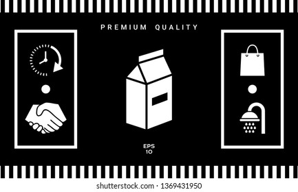 Milk or juice pack icon