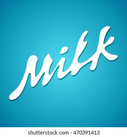 Milk label vector Splash and blot design shape creative illustration. Milk sign logo