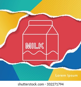milk line icon