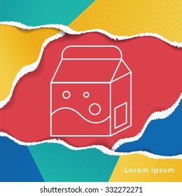 milk line icon