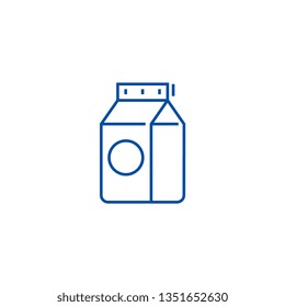 Milk line icon concept. Milk flat  vector symbol, sign, outline illustration.