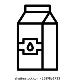 Milk Line Icon Design For Personal And Commercial Use