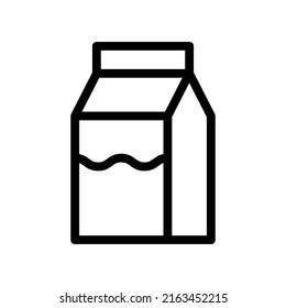 milk line icon illustration vector graphic