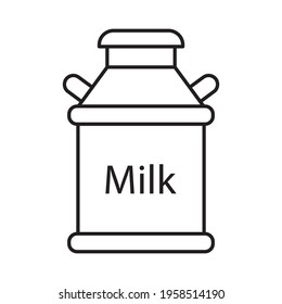 Milk Line Style vector icon which can easily modify or edit