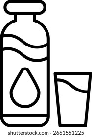 Milchlinie, Vektorsymbol, Design