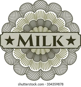 Milk linear rosette