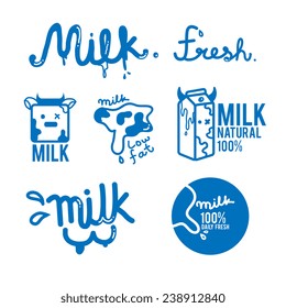 milk  logo cartoon