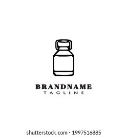 milk logo icon design template modern vector illustration