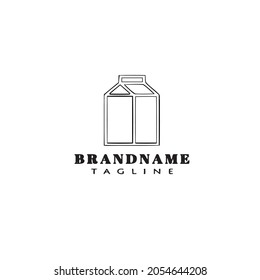 milk logo icon design template modern vector illustration