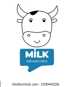 Milk logo icon Vector. Symbol icon