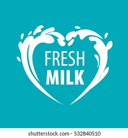 milk logo vector